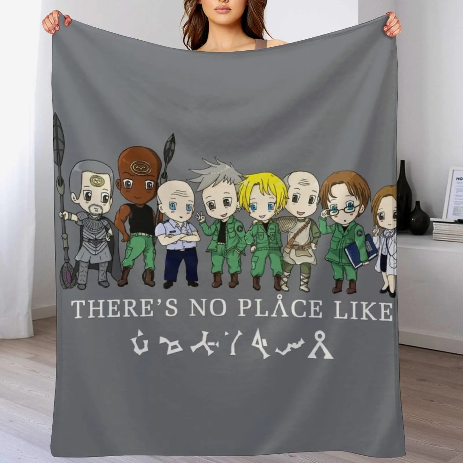 

There's No Place like Earth (v2) Throw Blanket Flannels cosplay anime Blankets