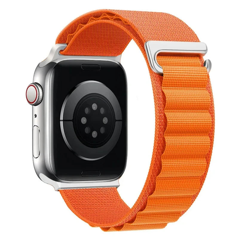 Cinturino per Apple Watch Ultra 49mm 11 10 46mm 42mm cinturino in nylon alpino per Iwatch9 8 7 40 41 44 45mm braccialetto Smartwtach Correa