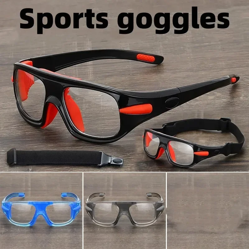 Men Sports Style TR90 Eyeglasses Frames Flexible Light Football Myopia Glasses with Strap Option Optical Basketball Spectacles