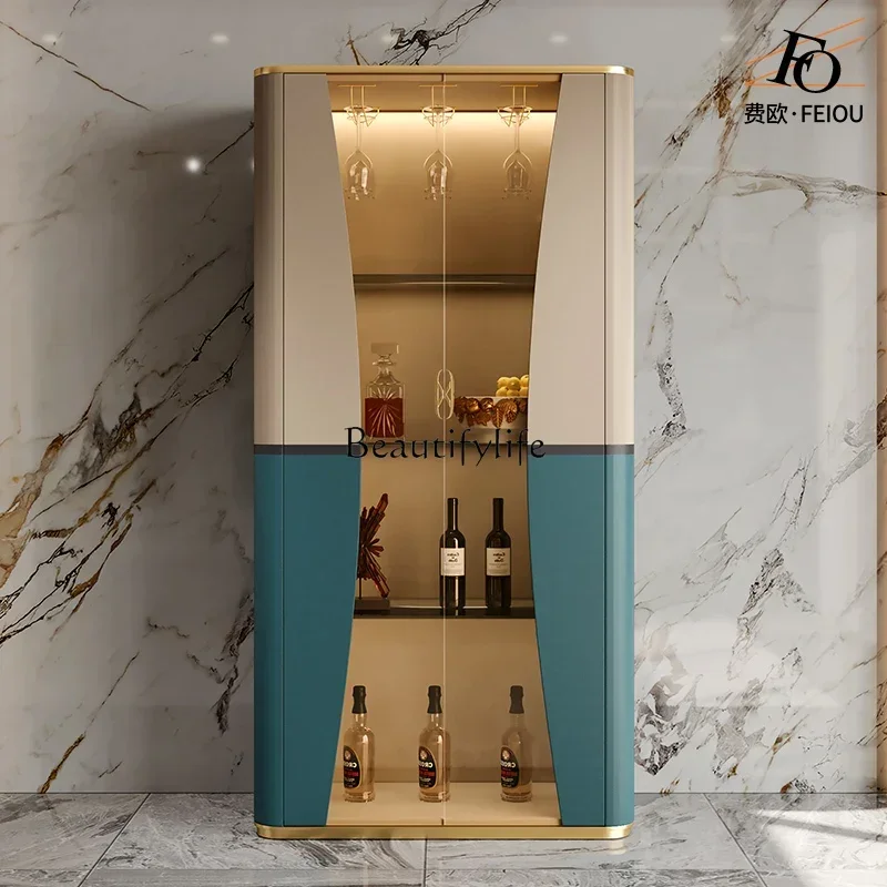 

yj21 Fashion modern designer high-end Italian bookshelf wine cabinet