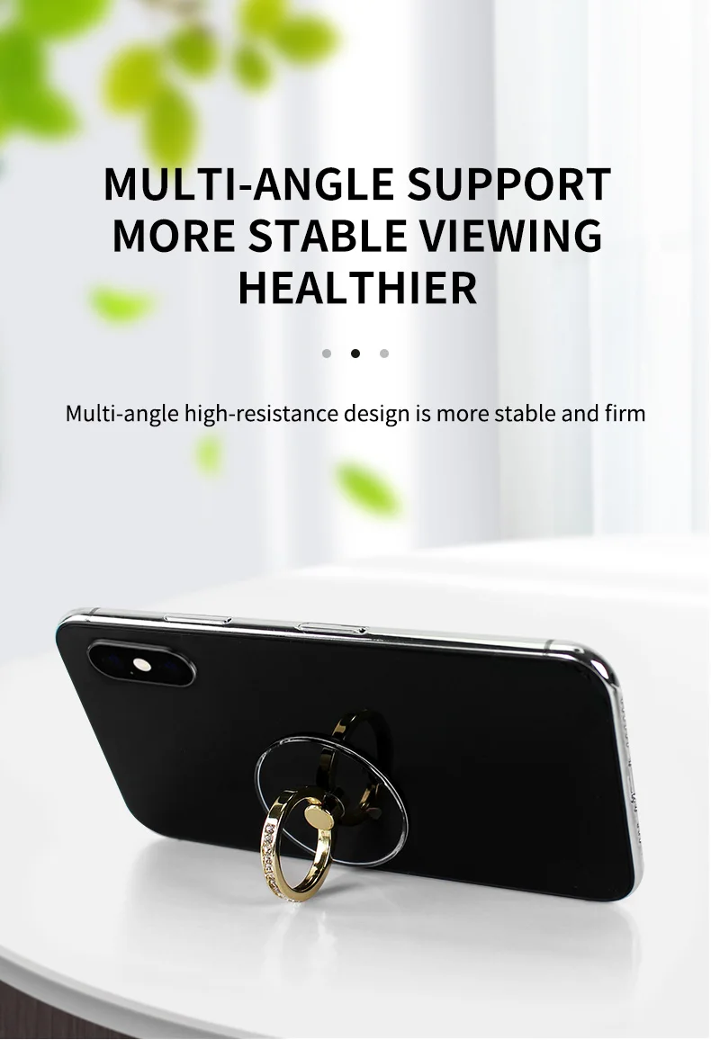 Universal Transparent Finger Ring Handy Smartphone Ständer Halter Für iPhone 12, Xiaomi Samsung Smartphone Auto Halterung Ständer – Detail 12