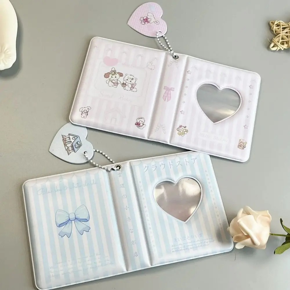 PP الأكمام حقيبة جوفاء القلب ألبوم بطاقة المنظم البسيطة 3 بوصة ألبوم الصور تخزين الألبوم Kawaii صور تخزين كتاب لعبة هدية