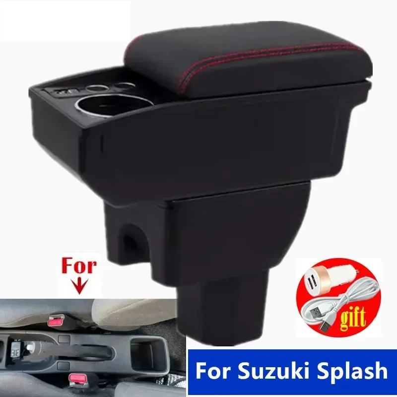 

Car central armrest box For Suzuki Splash Armrest box For Suzuki Splash Car Armrest Storage Box Cup Holder Dedicated Retrofit