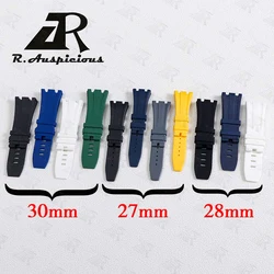 Rubber Watch Strap for Audemars Piguet Royal Oak Strap Pin Buckle/Butterfly buckle Silicone Watches Watchband 30mm/28mm/27mm
