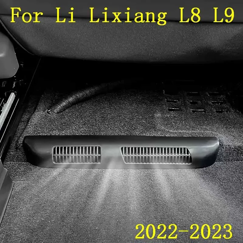 

For LEADING IDEAL LiXiang L7 L8 L9 Car Rear Row Under Seat Air Outlet Protective Cover Frame Anti-blocking Interior Accessories