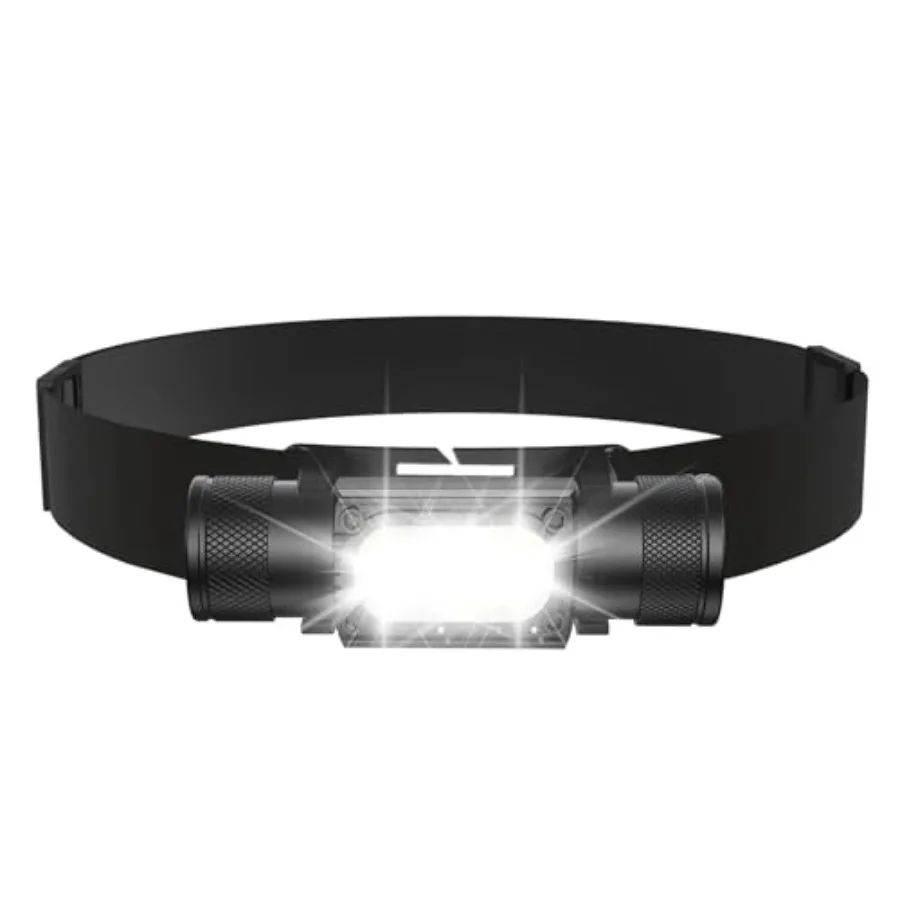

Rechargeable Headlamp 1800 Lumen Super Bright Lightweight 0.25 lb Headlamp-3200mAh 7-65H Lighting time IPX4 Waterproof Head Lam
