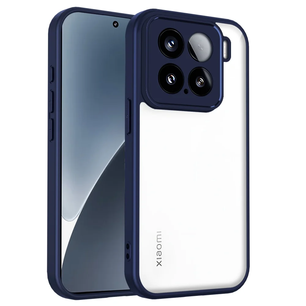 Funda de teléfono para Xiaomi 15T 14T 12T 11T Pro 15T 14T lujosa TPU mate acrílico transparente contraportada