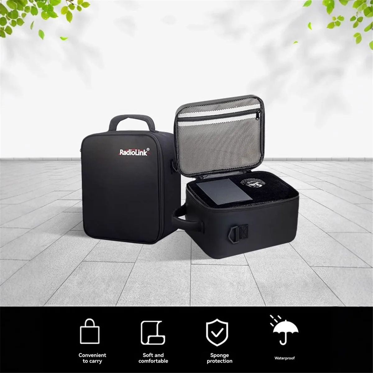 A74Z Radiolink RC8X Storage Bag Hard-Skin Hand Bag Carrying Portable Shoulder Bag Protect Replacement for Noble NB4 view 2