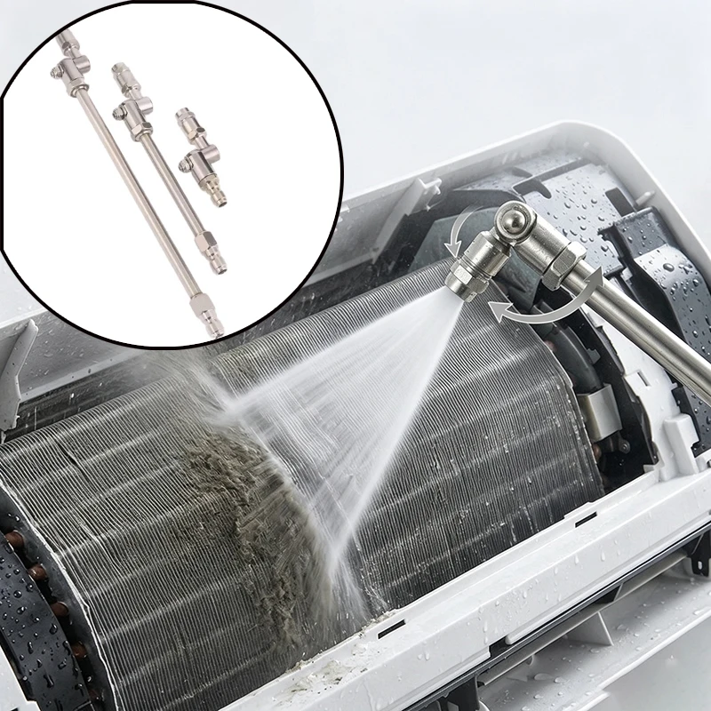 1/4 Quick Connect Pressure Washer Extension Wand Angle Adjustment Washing Gun with Nozzle High Pressure Car Wash Gun Cleaning