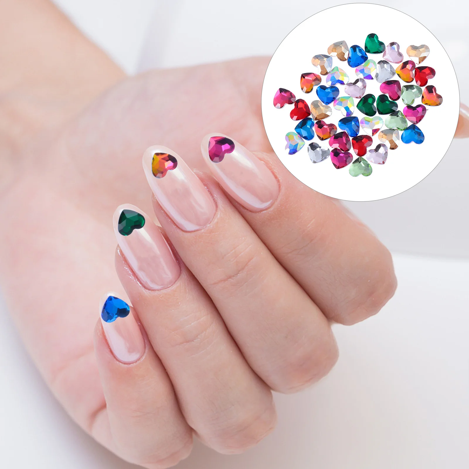 

Mini Nail Gems Manicure Charm Crystal Extender Small Colorful Rhinestones Jewelry Jewels for Nails
