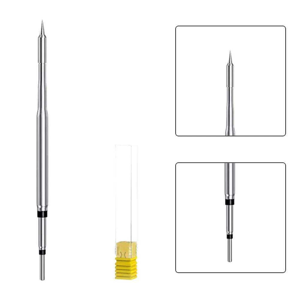 3 Types C210 All-in-One Soldering Tips Set With Heating Element For Rapid Heat Precision Welding Repair Electronic Components To