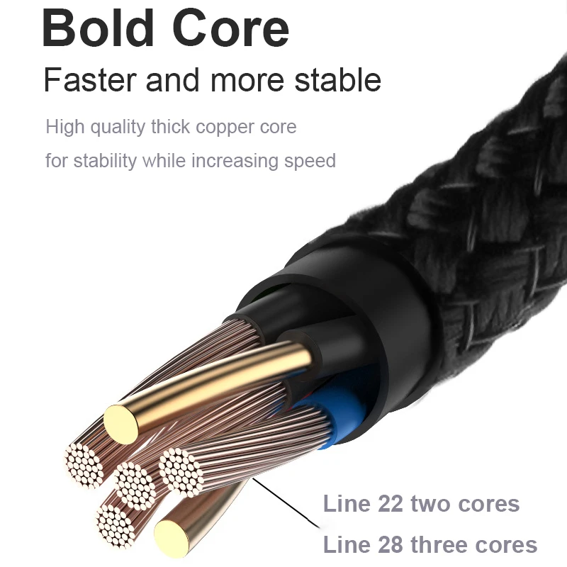 كابل USB نوع C إلى نوع C PD 60 واط كابل شحن سريع 1.2 متر مضفر خط البيانات ل شاومي هواوي سامسونج الهاتف المحمول