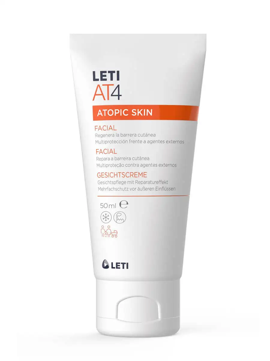 Leti at-4 facial cream 50 ml-hydration of atopic skin on the face