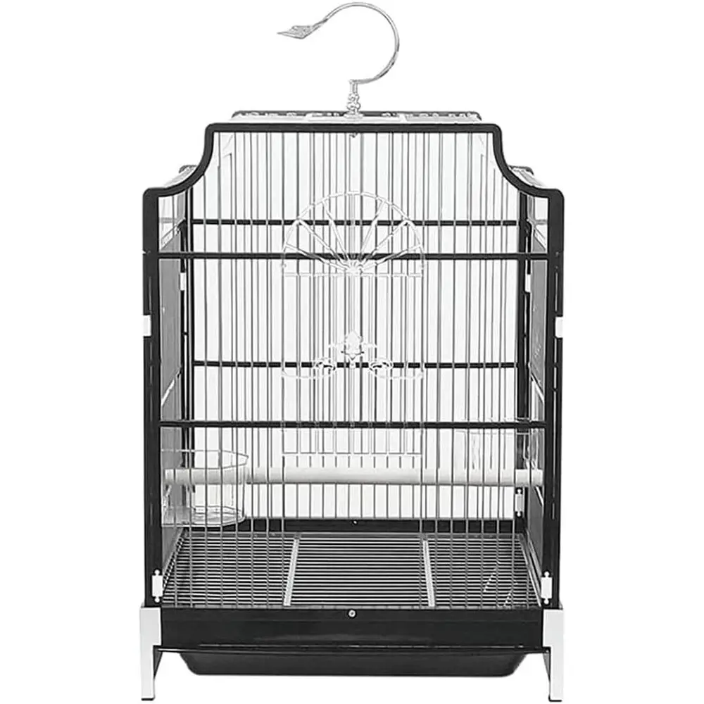 

Стильная большая уличная клетка для птиц из нержавеющей стали - винтажный скворечник для сада и переноски