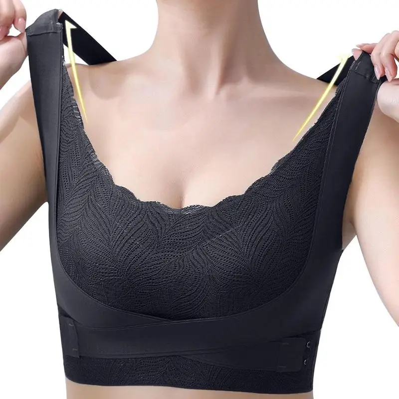 Lymphatic Bra Lymphvity Detoxification and Shaping & Powerful Lifting Bra Full-Coverage T-Shirt Bra Shaping Wireless Silky Bra