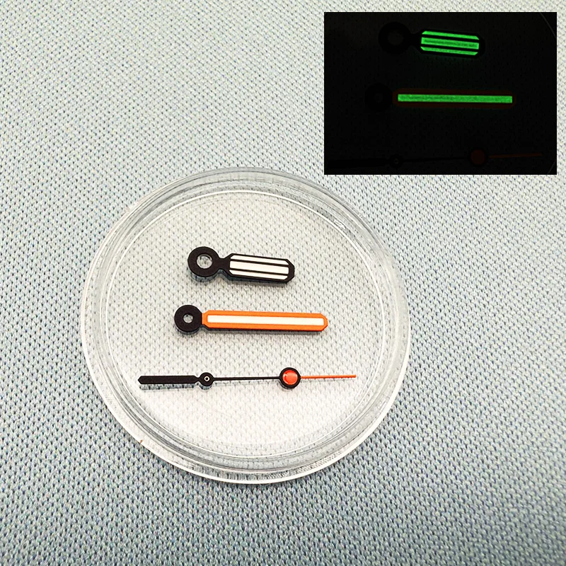NH36 NH35 4R35 4R36 7Sムーブメント SKX007 SKX009 SRPD対応 グリーン夜光ポインター付き モッドハイトニングウォッチハンドキット