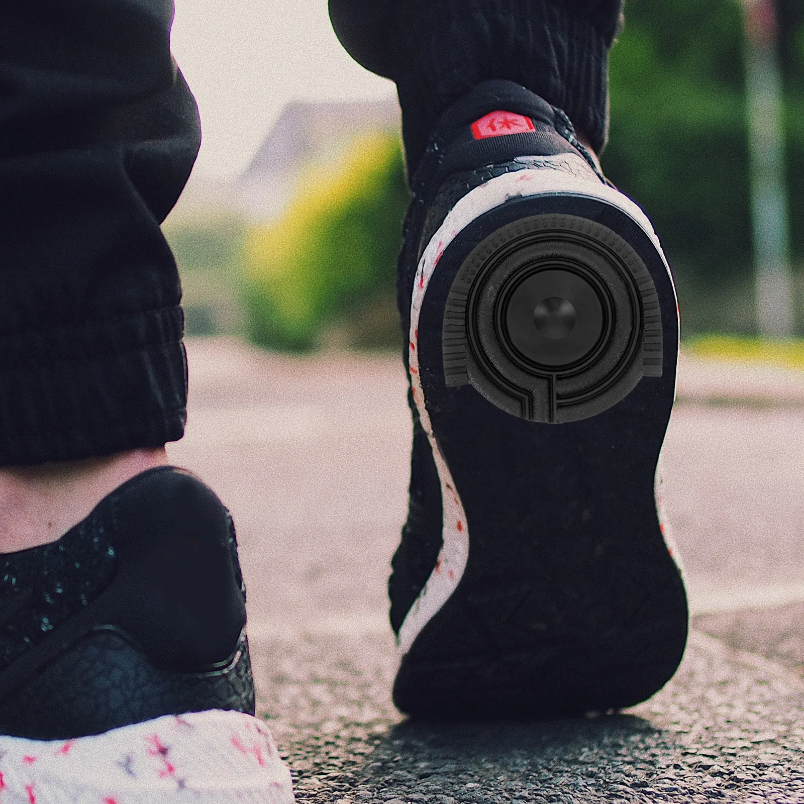 

1Pair Non-Slip Shoe Sole Pads Rubber Material Firm Paste Anti-Skid Texture Wear Resistance Shoes Pads