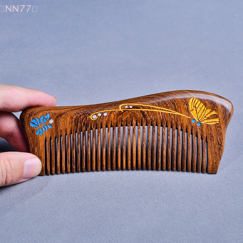 1 Buah Sisir Kayu Tutup Gigi Anti-statis Pijat Kepala Perawatan Rambut Alat Kayu Aksesori Kecantikan Perlengkapan Kecantikan