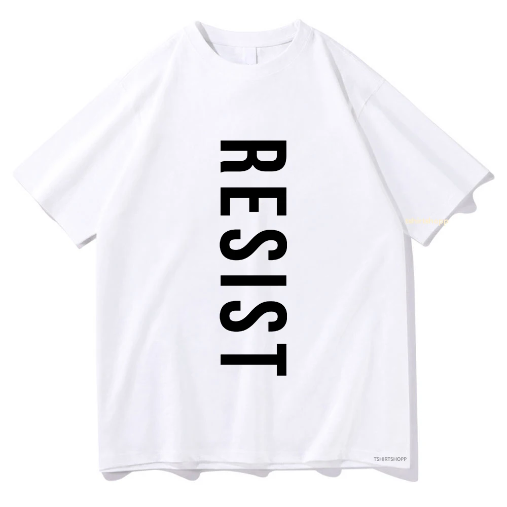 Camila Cabello Resist T-Shirts 2024 Fashion Men/Women Clothing Aesthetic Tops Unisex Streetwear Vintage Cotton TShirts