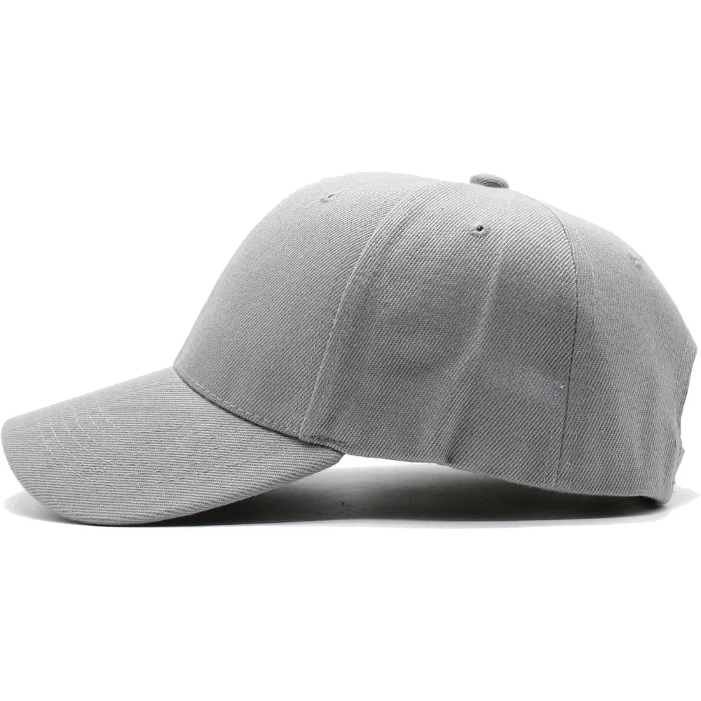 قبعات بيسبول عادية قابلة للتعديل للرجال والنساء - قبعات فارغة كلاسيكية مع حزام ذيل طويل للملاءمة المريحة