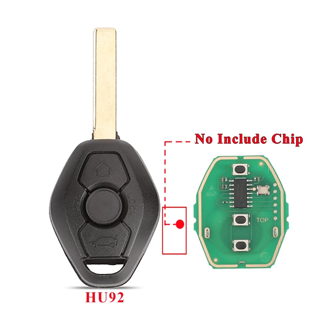Jingyuqin EWS Sytem Auto Remote Key für BMW E38 E39 E46 X3 X5 Z3 Z4 1/3/5/7 Serie 315/433MHz ID44 Chip Keyless Entry Transmitter