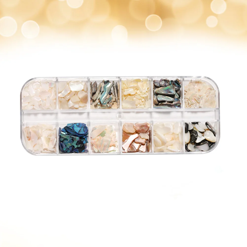 

1 Set Creative Nail Patches Delicate Manicure Stickers Nail Decals DIY Nail Ornaments for Women Girls (Shell)