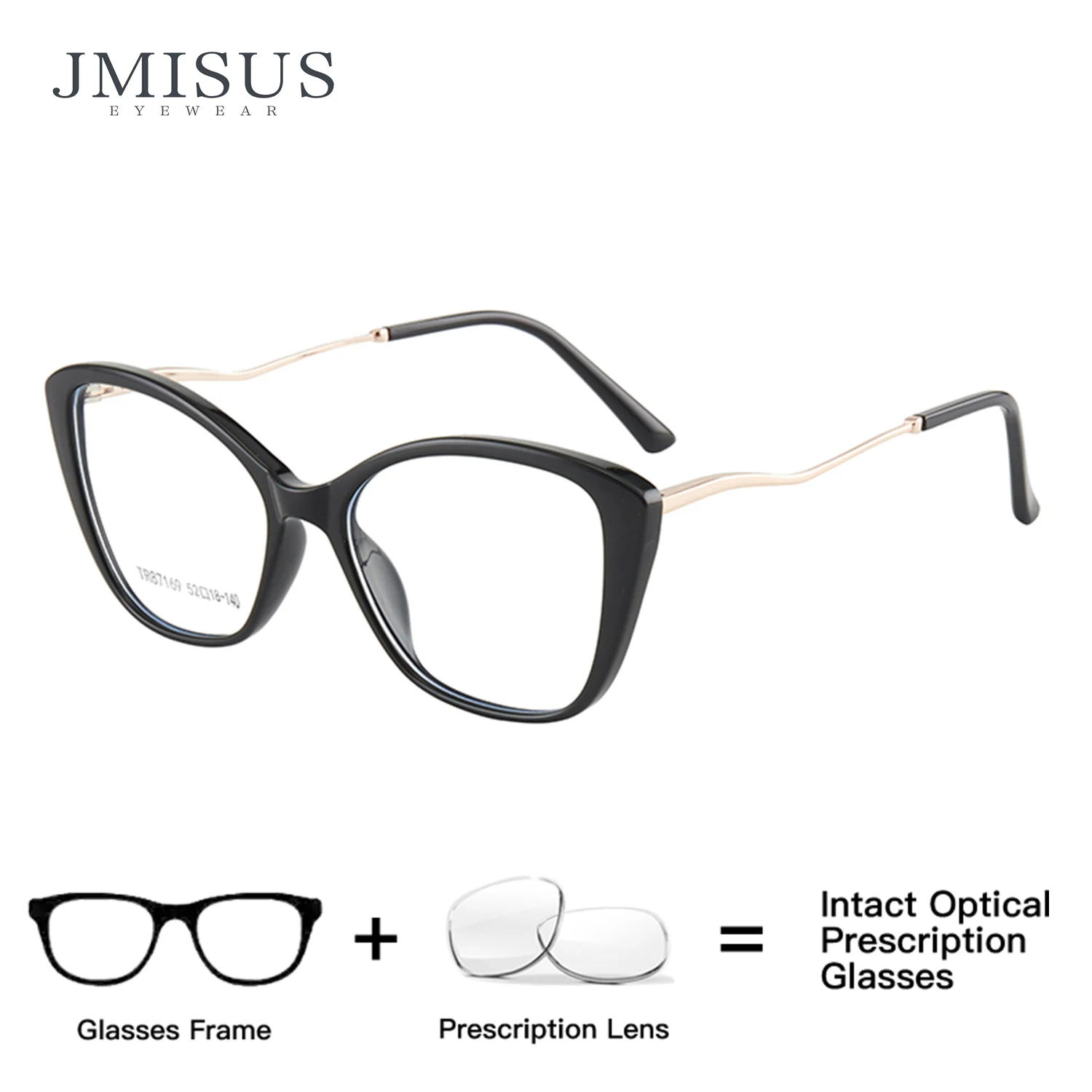 

JMISUS Woman Handmade Acetate Square Prescription Glasses Optical Eyeglasses Butterfly Myopia Photochromic Sunglasses
