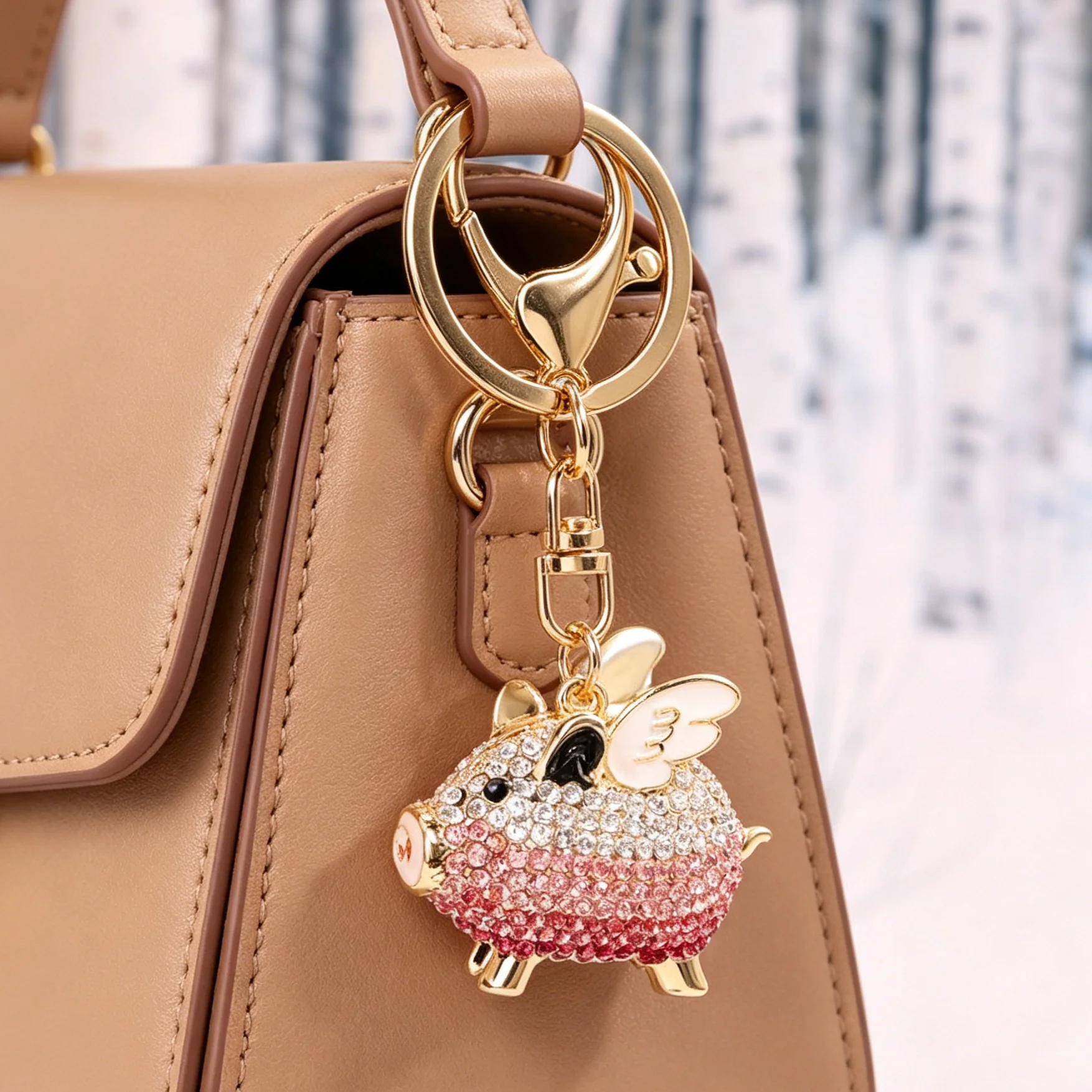 Schlüsselanhänger mit Gradueller Verwandlungsfunktion, Niedlicher Taschenanhänger für Frauen, Metall-Schlüsselring, Kreatives Geschenk – Detail 1
