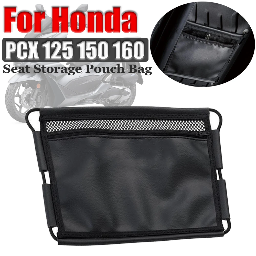 For Honda PCX 125 150 160 PCX150 PCX125 PCX160 Motorcycle Accessories Leather Seat Bag Under Seat Storage Pouch Bag Organizer