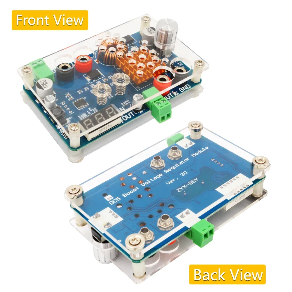 New Version Buck Converter, DC 5-32V To 5-45V 3A Adjustable Step Down Module with Voltage Display and Touching Sensor Switch