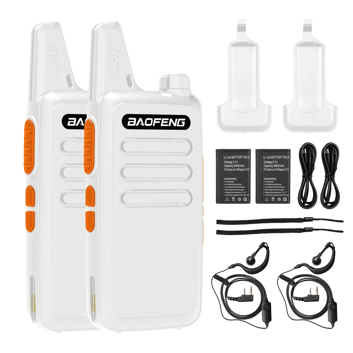 

BAOFENG BF-888S T20 Upgraded Long Range Walkie Talkies for Adults with Earpiece, Rechargeable 2-Way Radios (2 Pack)