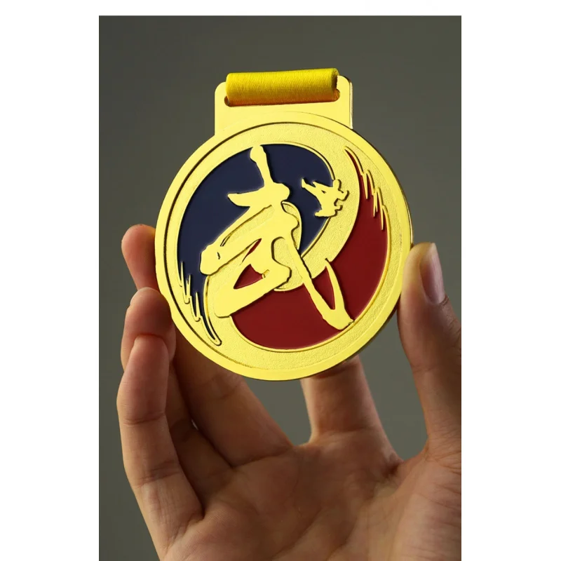 

Martial arts medal, Taekwondo sparring competition, Freestyle fighting event, Souvenir