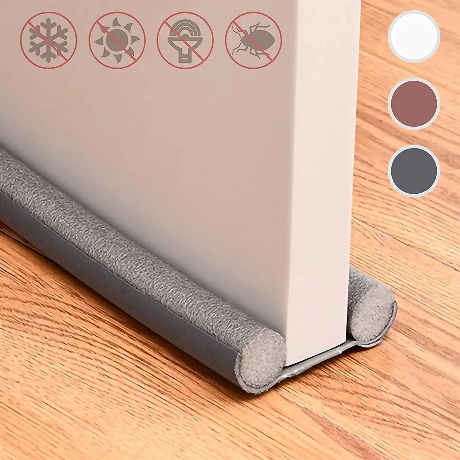 Under Door Draft Stopper Seal Weatherstrip Bottom of Doors  Foam Windproof Noise Blocks Strip Anti-Cold Soundproof Door Sweep