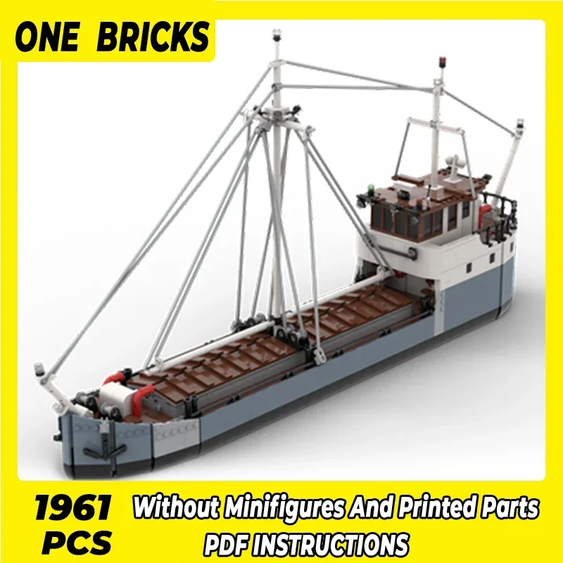 Moc Building Bricks Gulf Transport Ship Model Bay Cargo Boat Technology Modular Blocks Gifts Toys For Children DIY Sets Assembly