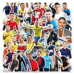 50pcs Cristiano Ronaldo Stickers Suitcase Water Cup Stationery Mobile Phone Car Scooter Laptop Refrigerator Decoration Sticker