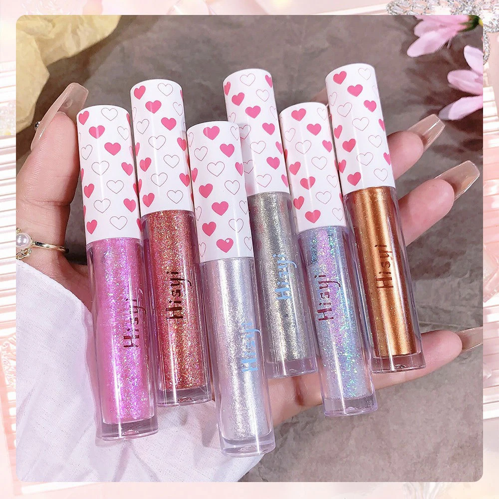 Płynny cień do oczu perłowe cekiny rozjaśnić kryształowy śpiący jedwabnik monochromatyczny cień do powiek błyszczący błyszczący makijaż z podświetleniem