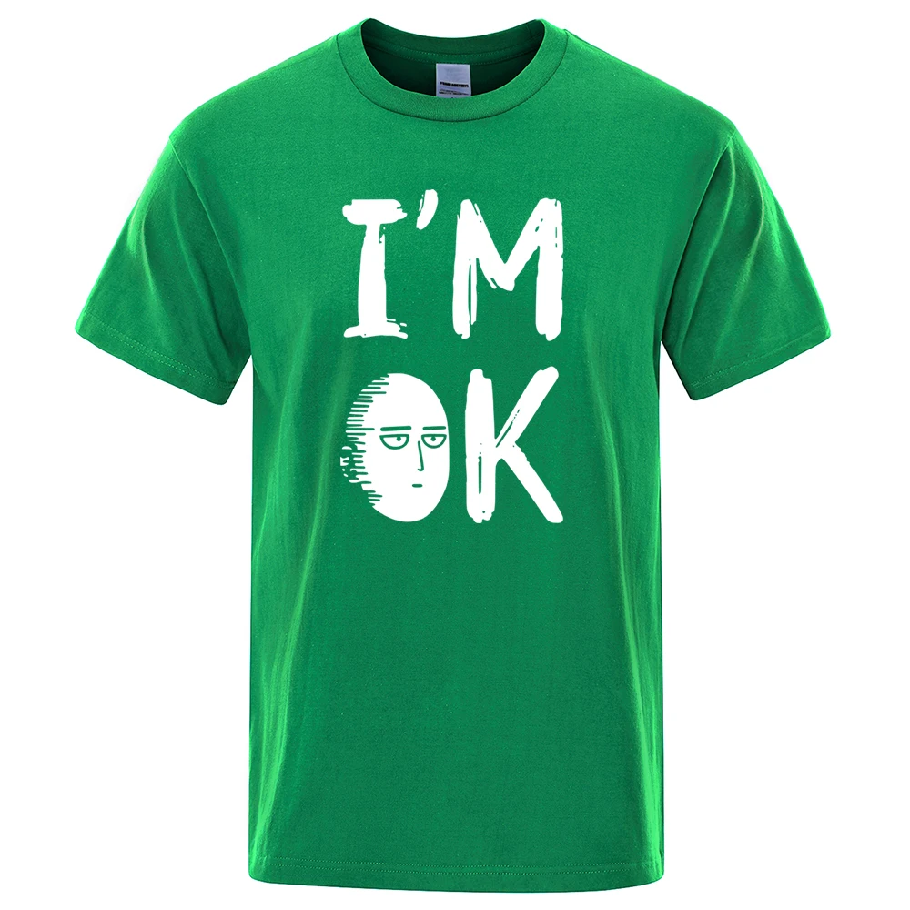 

M Summer 100% Brand t-shirt Japanese Anime Printed Tops One Punch Man T shirt Fashion cool men's Tshirt casual Saitama Tee Shirt