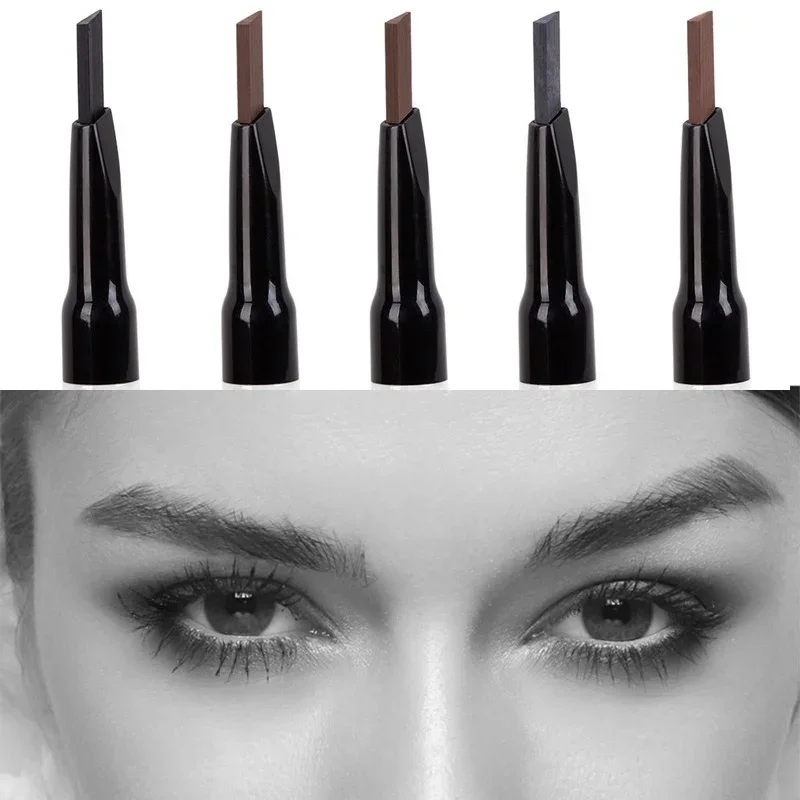 Trucco alla moda di alta qualità Matita per sopracciglia Eyeliner per sopracciglia impermeabile Penna per sopracciglia con strumento cosmetico per trucco in polvere