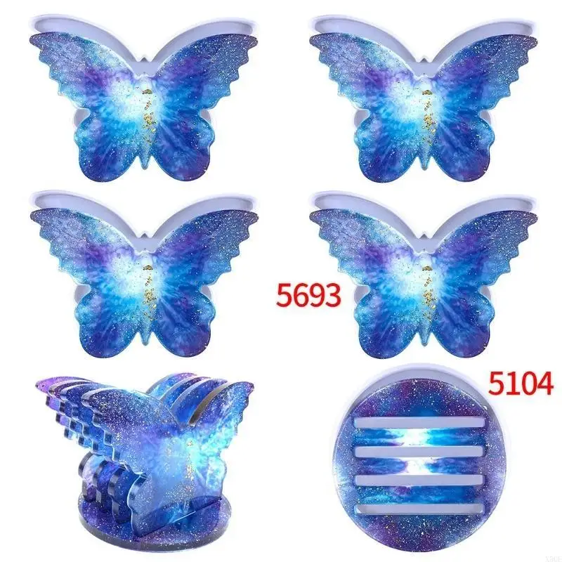 

Silicone Mold Resin Tray Storage Rack Mold Butterfly-shaped Epoxy Resin Mold
