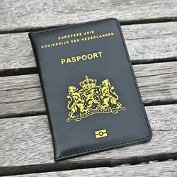 Capa do passaporte holandês bonito, Caso de viagem para documentos, Tampa do passaporte
