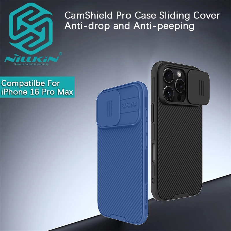 Nillkin For iPhone 16 Pro Max/15 Pro Max/15 Plus/14 Plus/15 CamShield Pro Case Lens sliding window cover phone shell case shell