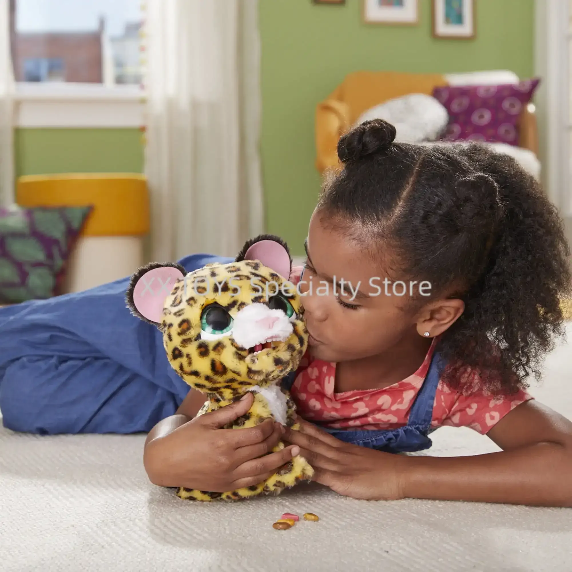 FurReal Lil' Wilds Lolly le léopard en peluche jouet doux Jammiecorn licorne interactif électronique animal de compagnie en peluche jouet pour filles cadeaux