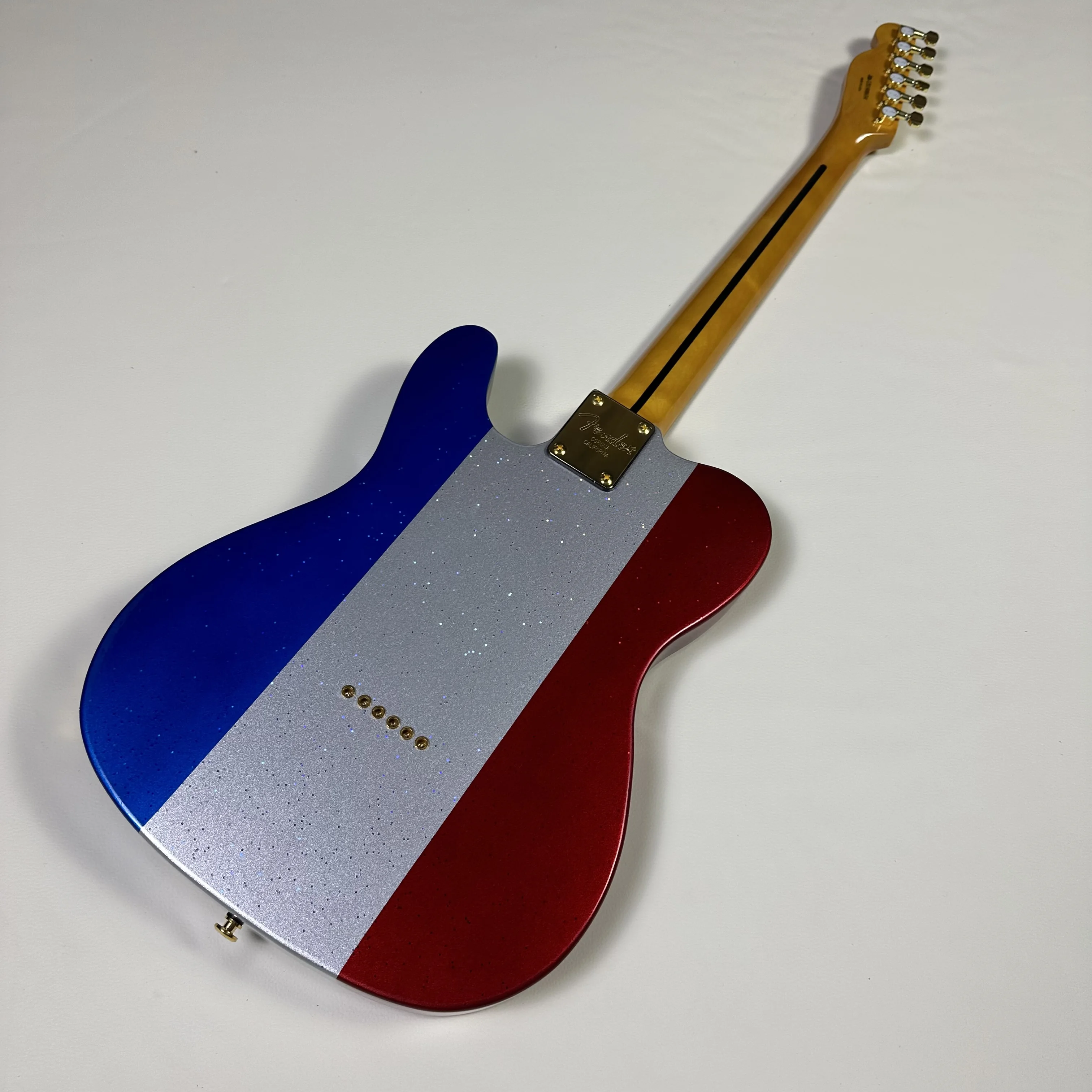 جيتار كهربائي Tele مع 3 ألوان فضي وردي كبير فلاش فضي متوفر في المخزون - شحن مجاني #6