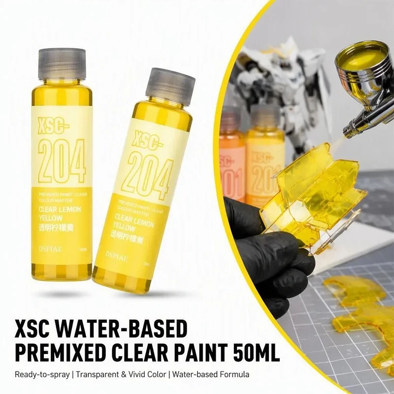 Dspiae Xsc Water‑based Transparent Pigment Pre‑mixed Paint For Diy Model Hobby Lover Practical Color Pigment Model Painting Tool