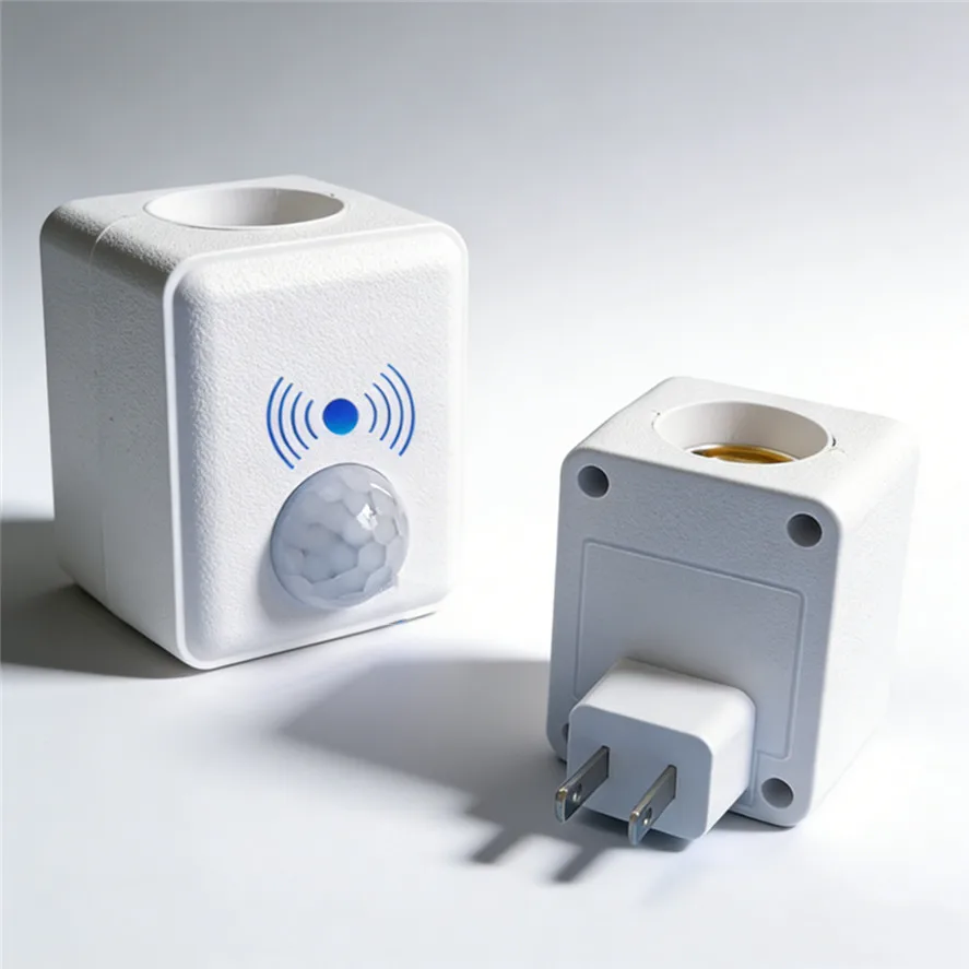 E27 PIR Motion Sensor Led Switch Lamp Base EU/US AC85-265V Plug Human Induction Light Bulb Holder Socket Adapter Converter