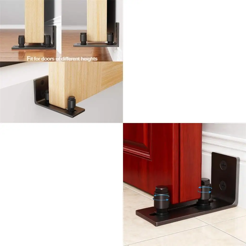 

Mild Steel Sliding Door Guide Track Set Denial Rut Installation Modifiable Double Wheel Structure for Smooth 360 Degree Motion