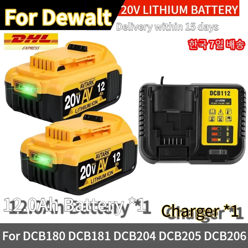 

Original for DeWalt 20V battery for DeWalt battery18V/20V for DCB203 DCB184 DCB200 DCB182180 DCB181DCB182 DCB201 DCB206