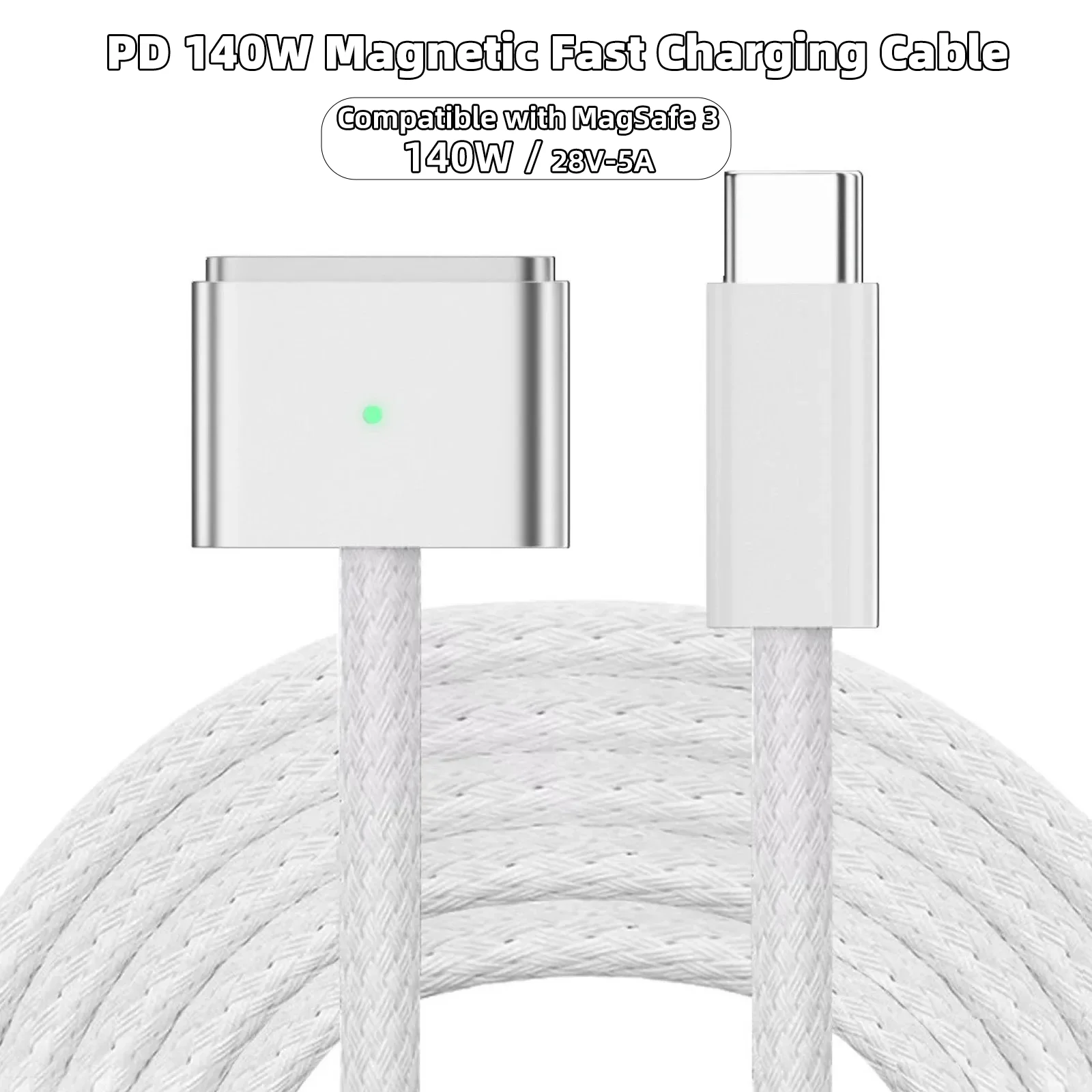 yZ[zUSB Type-C - Magsafe 3Ή C[dR[h m[gp\R[dP[u Ro[^[ PD 140W MacBook Air/Pro A2442 A2485 A2681p