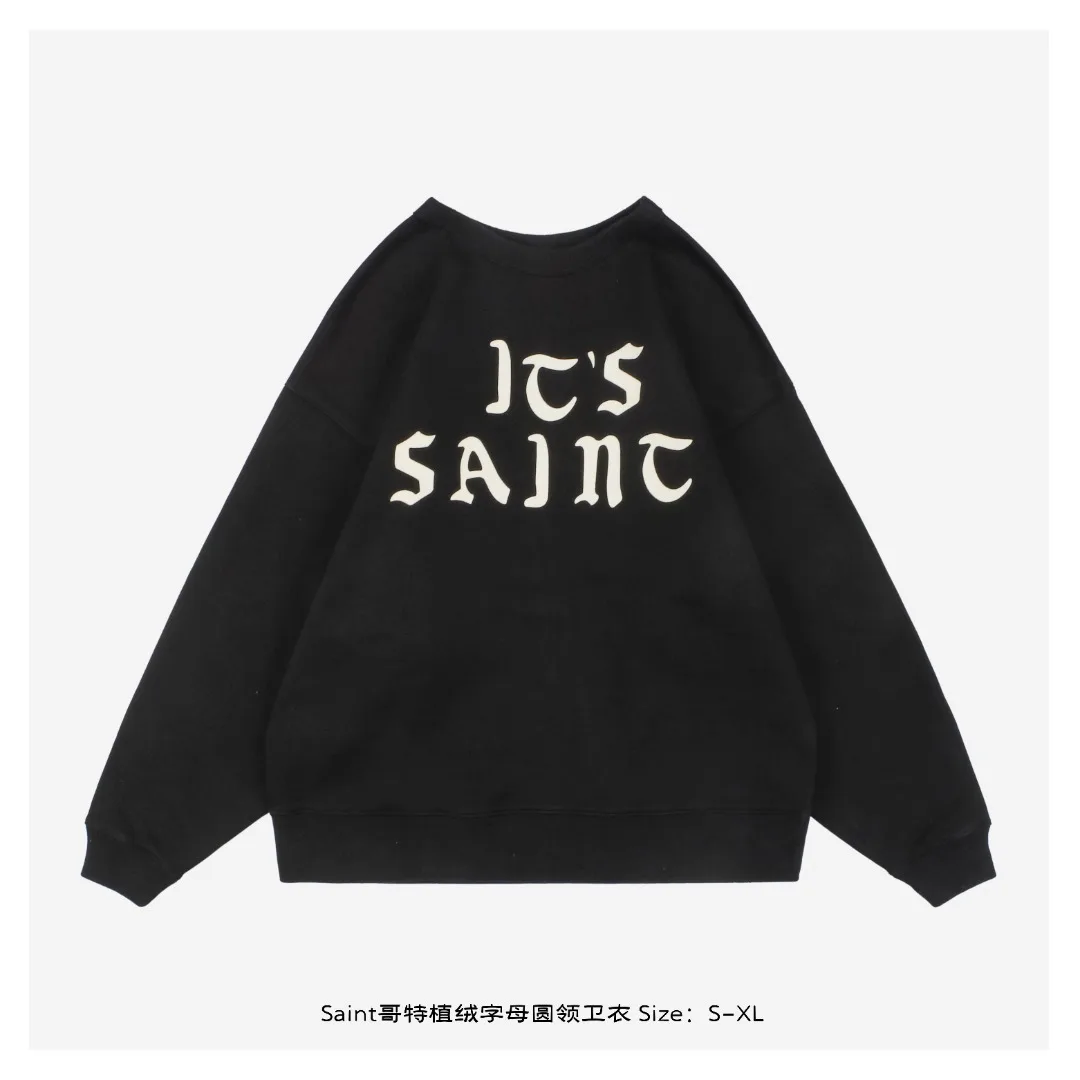 سانت مايكل 25 الأزياء الأمريكية طباعة جولة الرقبة مصمم جودة عالية هوديس جديد الرجال والنساء