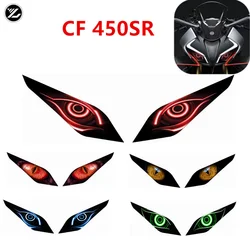 For CFMOTO 450SR 2022 2023 Motorcycle Accessories Front Fairing Headlight Guard Sticker Head light protection Sticker